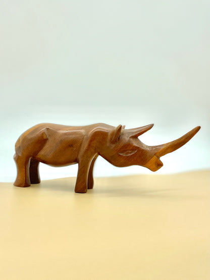 Wooden rhino