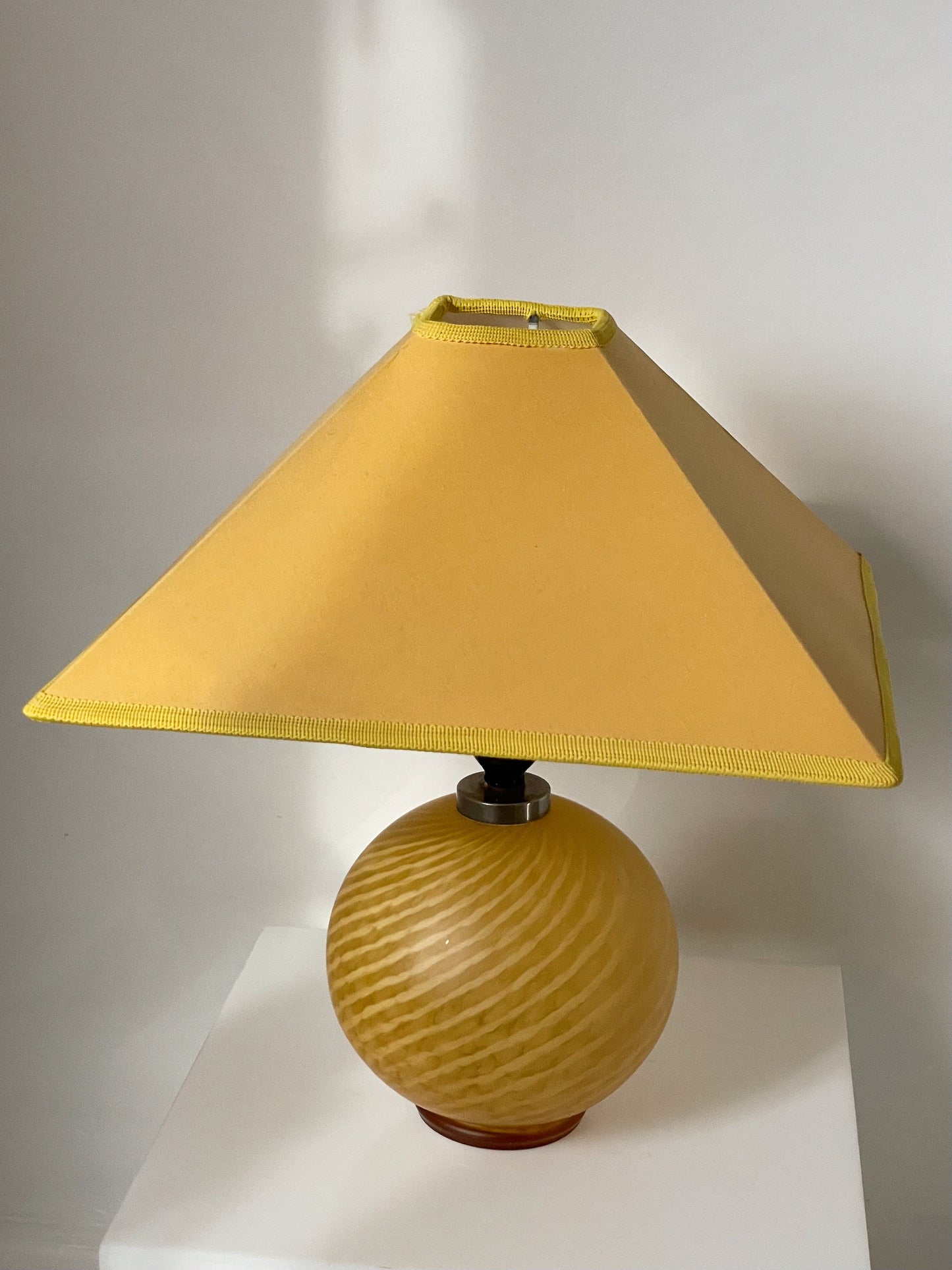 Yellow post modern style lamp