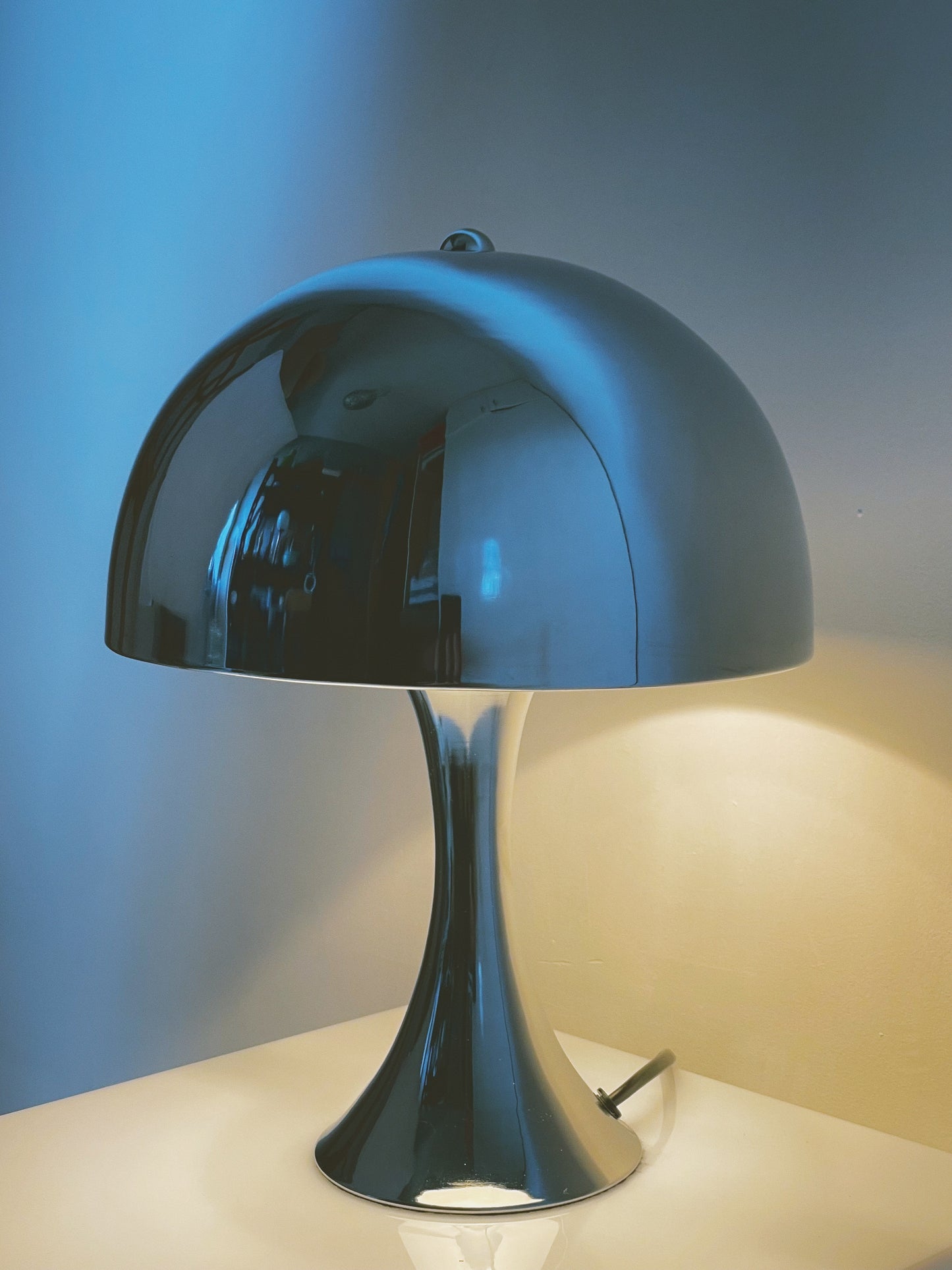 Louise Poulsen style chrome lamp