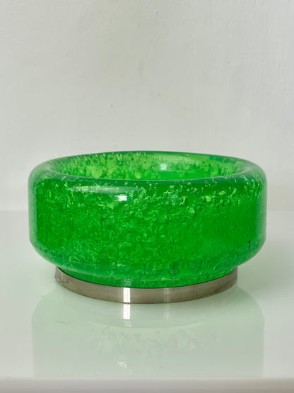 Neon green USSR resin bowl