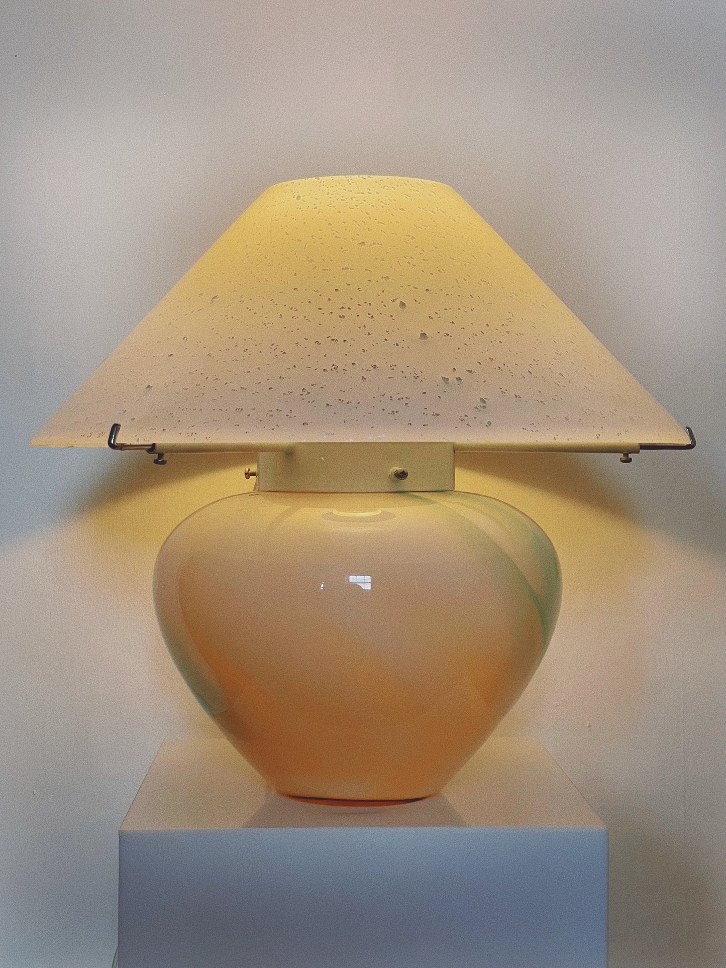 Large Vetri Murano mushroom lamp