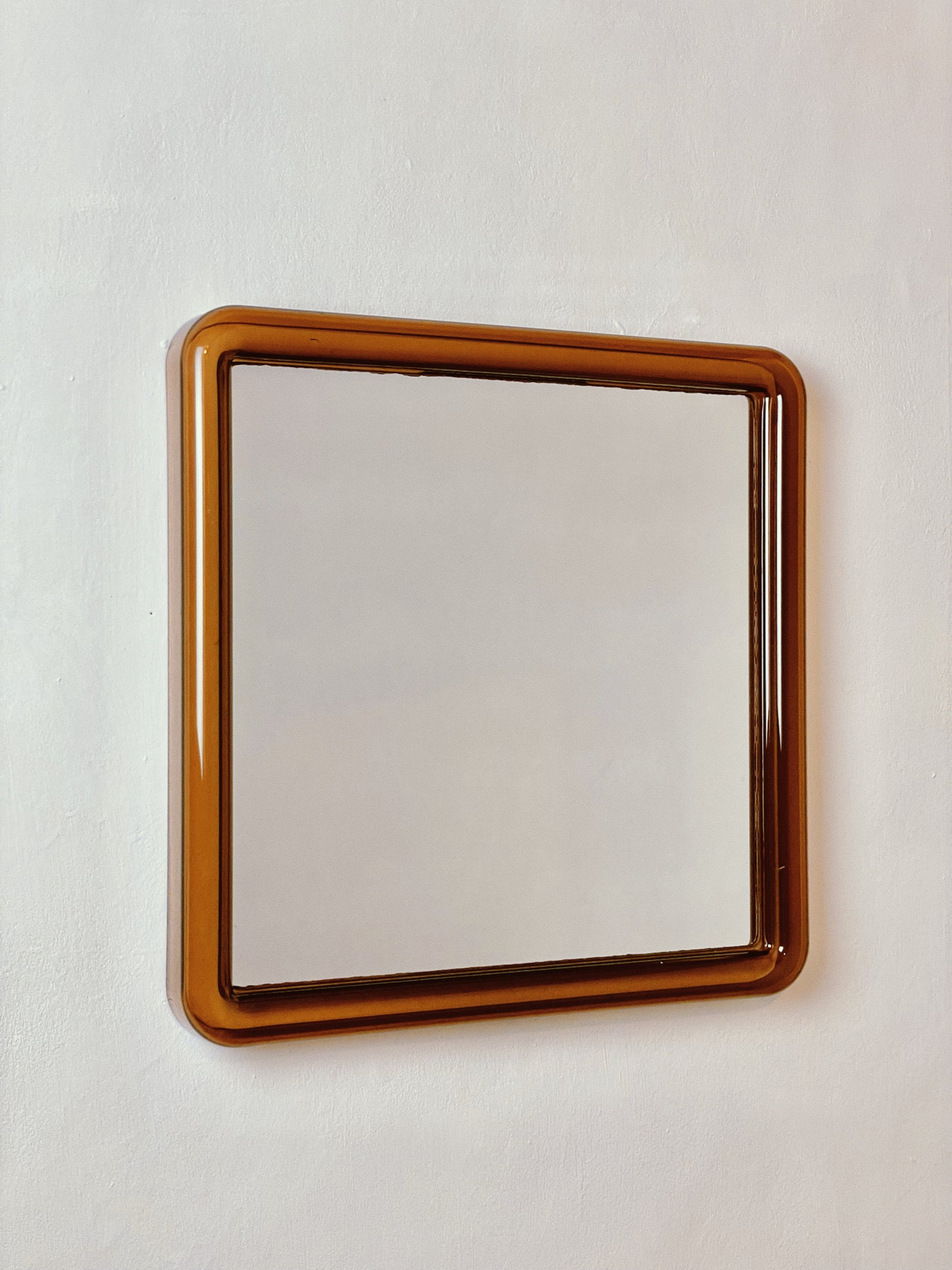 70’s curved square mirror